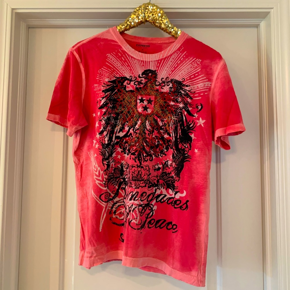 EXPRESS cotton Renegades of Peace graphic tee